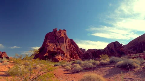 Red Rock Canyon Nevada cloud time lapse Stock Footage 58063544