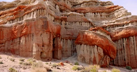 Red rock canyon state park in California Stock Footage 178490741