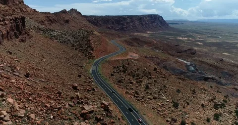 Red Rock Cliffs on Highway 89 South of Page, Arizona Video stock 94639420