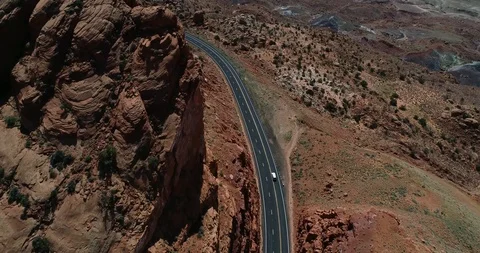 Red Rock Cliffs on Highway 89 South of Page, Arizona Stock Footage 94639554