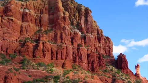 Red Rock Cliffs Timelapse in Sedona, Arizona Stock Footage 166173474