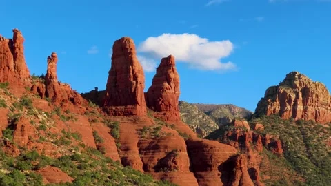 Red Rock Cliffs Timelapse in Sedona, Arizona Stock Footage 166173646