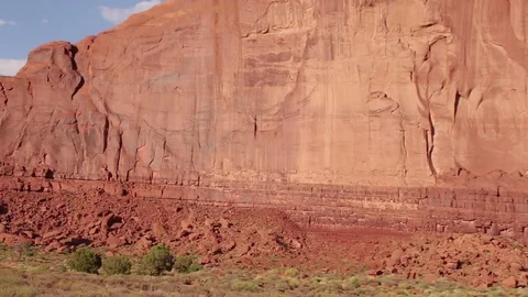 Red Rock Face Monument Valley Stock Footage 79519332