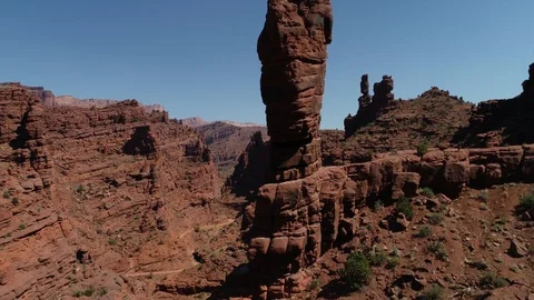 Up the red rock Video stock 97309599