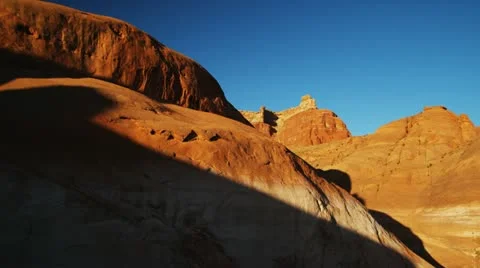 Red rock formation Stock Footage