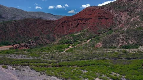 Red rock formation Video stock 245442762