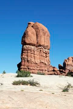 A red rock formation Stock Photos