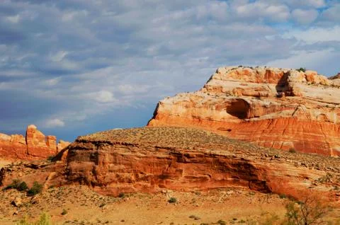 Red rock formation Foto stock