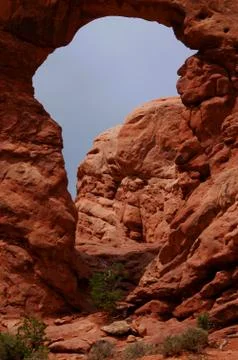 Red rock formation Foto stock