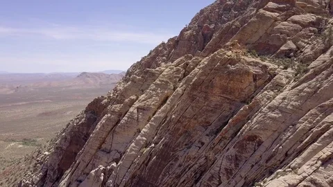 Red rock formations and park Stock Footage 80964393