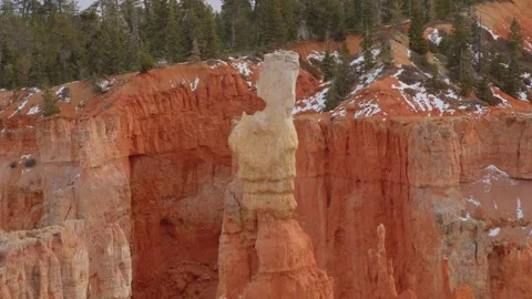 Red rock geological formation Stock Footage 268050436