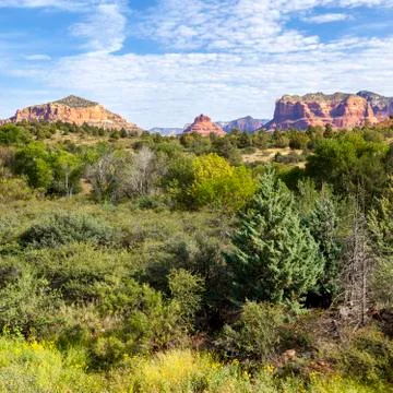Red rock landscape Stock Photos