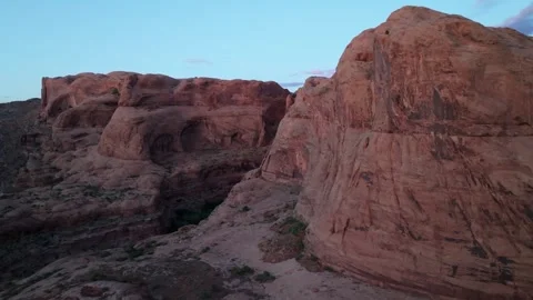 Red Rock Landscape at Sunset | Moab Utah Cinematic Drone Vídeos de archivo 331494650