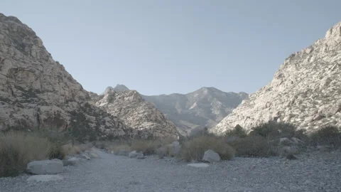 Red Rock Lost Creek Trail Mountains in Nevada Stock Footage 158778024