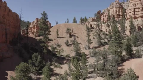 Red rock low pass Stock Footage 204934997