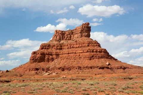 Red rock mesa Stock Photos