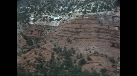 Red Rock Mountainside Stock Footage 47525659