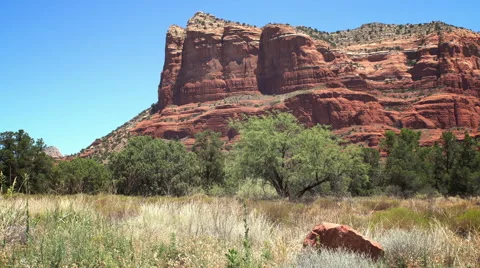 Red Rock Prairie Stock Footage 67169289