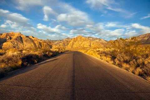 Red rock scenic loop road nevada Stock Photos