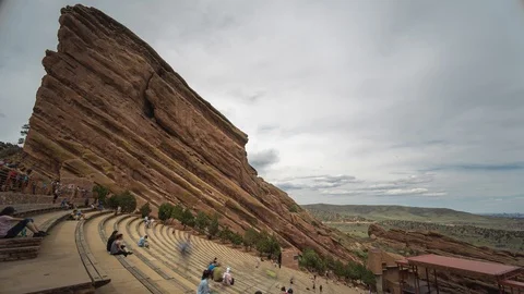 Red Rocks Amphitheatre - Clouds Time Lapse Video stock 95795986