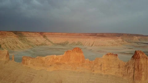 Red rocks at the bottom of the ancient dry ocean Tethys Stock Footage 115876764