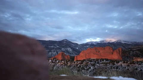 Red Rocks in Colorado : Time Lapse Stock Footage 64599729