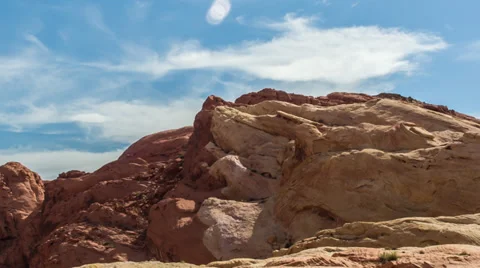 Red Rocks in Valley of Fire HD Stock Footage 37568925