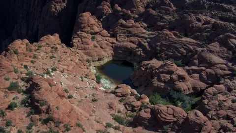 Red rocky canyon Stock Footage 75203902