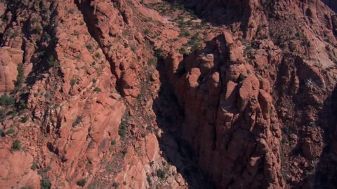 Red rocky canyon Stock Footage 75203913