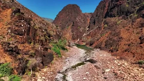 Red Rocky Canyon Path Stock Footage 322824409