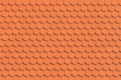Red roof tile pattern Stock Photos