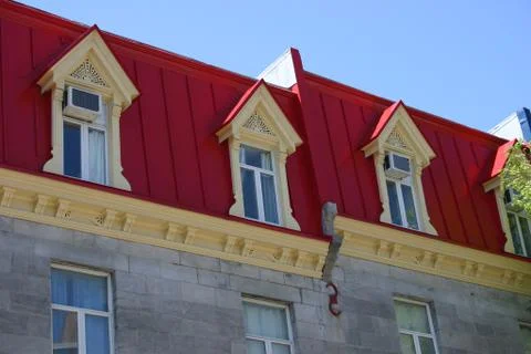Red Rooftops Stock Photos