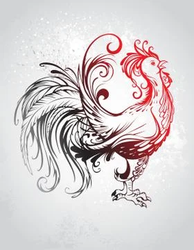 Red Rooster Stock Illustration