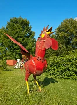 Red rooster Stock Photos