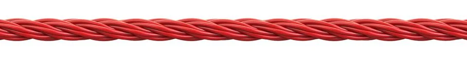 Red rope 3D Stock Illustration