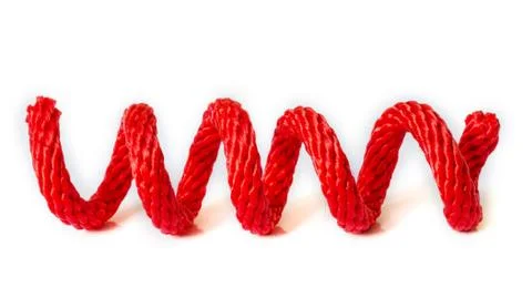 Red Rope . Stock Photos