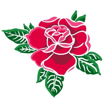 Red rose 1 Stock Illustration