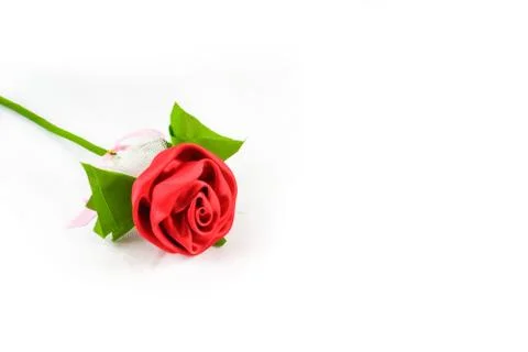 Red rose (artificial) 写真素材