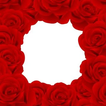 Red Rose Border2 Stock Illustration