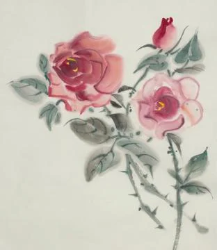 Red rose flower Stock Illustration