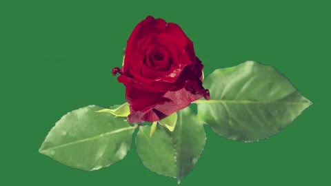 A red rose Stock Footage 336968964