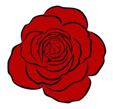 Red rose Stock Illustration