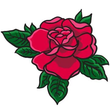 Red rose Stock Illustration