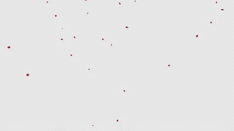 Red Rose Petals Drifting Alpha Channel Overlay 库存影片 335427102