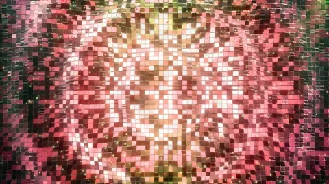 Red-Rose square blocks background waves animation. Seamless loop. 库存影片 68763069