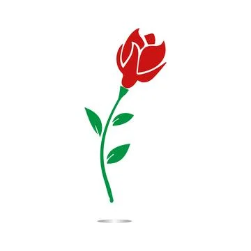Red roses hand drawn Stock Illustration