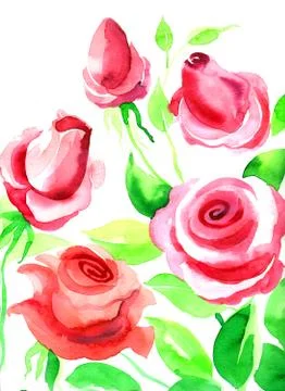 Red roses Stock Illustration