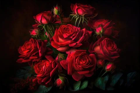 Red Roses Stock Illustration