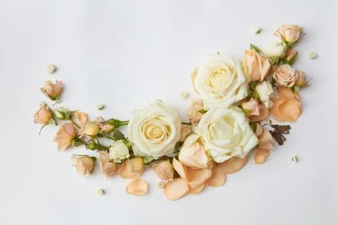 Red roses with key Stock Photos