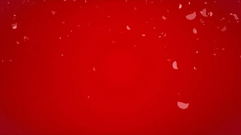 Red roses petals falling, romantic valentine background Stock Footage 72356857